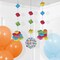 36/Case Bulk Block Bash "Happy Birthday" Toy Blocks Hanging Decorations
